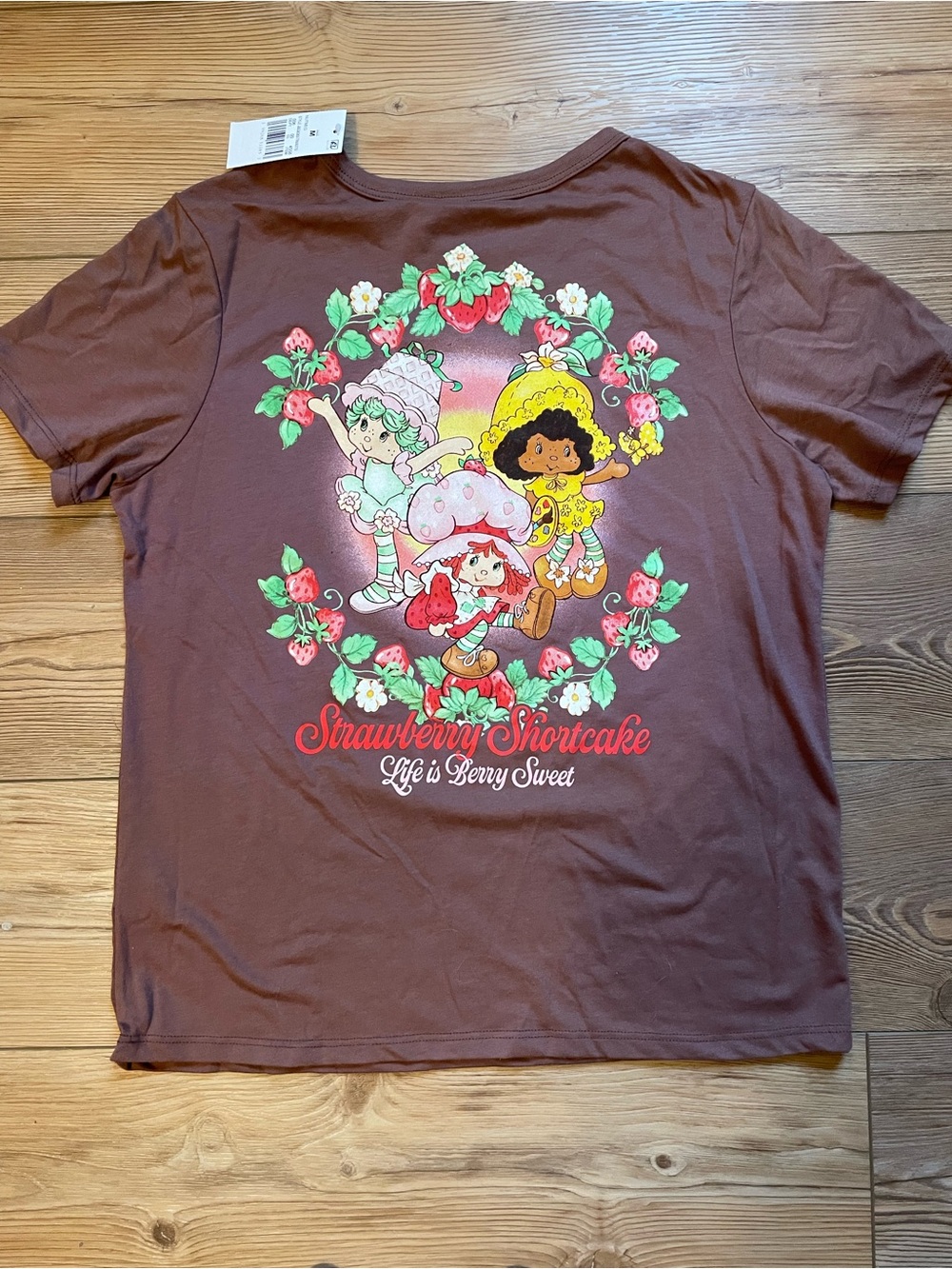 Strawberry Shortcake 'Berry Sweet' Brown Graphic Tee - Picture 2 of 2